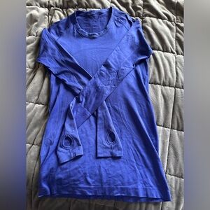 Lululemon Run Swiftly Long Sleeve Shirt | Royal Blue | Size 8